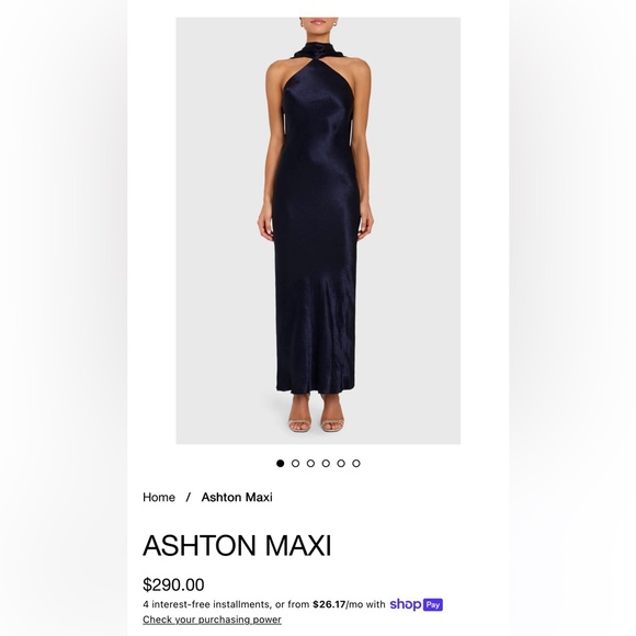 Amanda Uprichard Ashton Maxi Dress - Picture 1 of 6